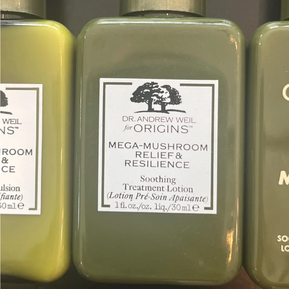 New Origins Mega-Mushroom Resilience Soothing Treatment Lotion, Set of 4